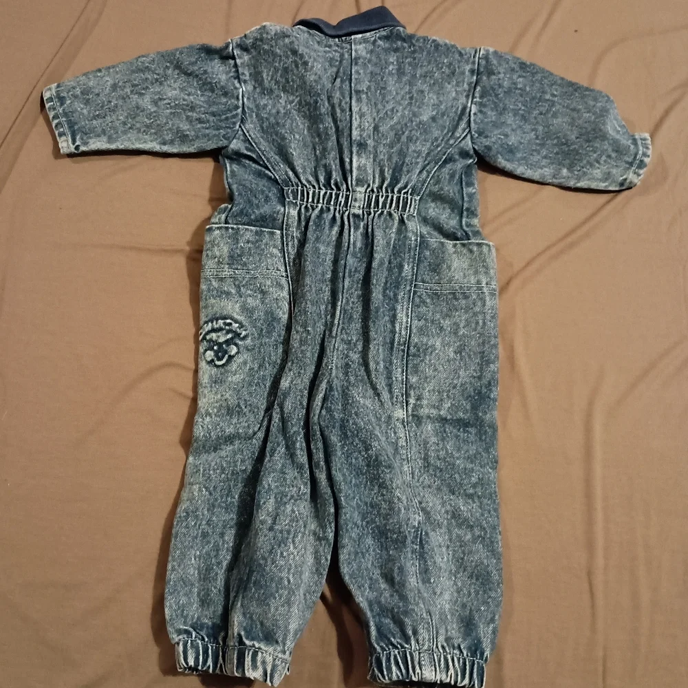 Vintage OshKosh B’gosh Acid Wash Denim‎ Pocket Romper